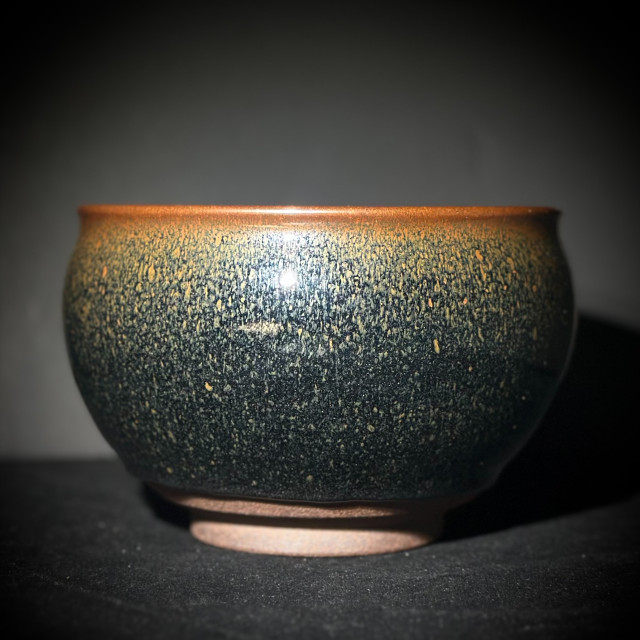 嚴柳忠｜樂盞堂｜典藏 青鷓鴣束口大茶洗 YLZ014