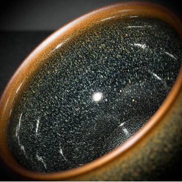 嚴柳忠｜樂盞堂｜典藏 青鷓鴣束口大茶洗 YLZ014