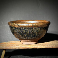 嚴柳忠｜樂盞堂｜金鷓鴣斑束口盞 YLZ023