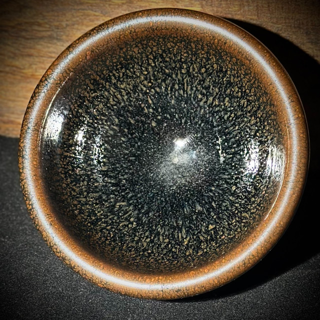 嚴柳忠｜樂盞堂｜金鷓鴣斑束口盞 YLZ023