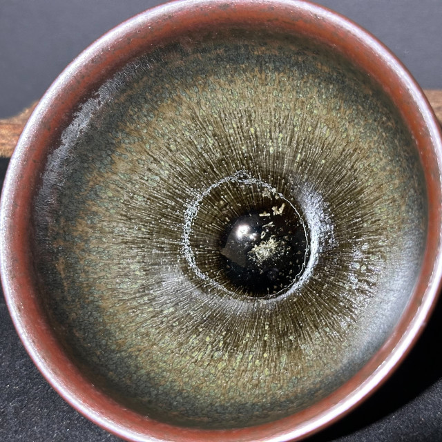 徐偉｜昔瑤龍窯｜茶末滴帶毫束口盞 SW021-A