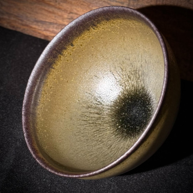 徐偉｜昔瑤龍窯｜茶末毫束口盞 SW028-A