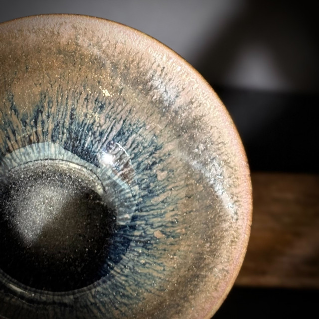 池恩比｜七星窯｜鷓鴣斑束口盞 TNB002-A