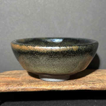 周文波｜福煜堂｜55cc 灰貝斗笠盞 ZWB009-A