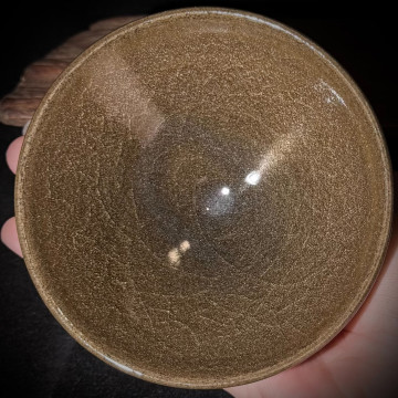 周文波｜福煜堂｜茶葉末敞口斗笠盞 ZWB010-A