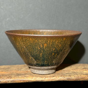 嚴柳忠｜樂盞堂｜金縷鷓鴣斑斗笠盞 YLZ060