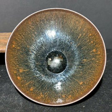 嚴柳忠｜樂盞堂｜金縷鷓鴣斑斗笠盞 YLZ060