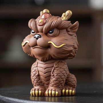 【精選茶配件】招財貔貅茶寵(朱泥)