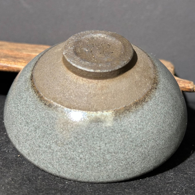 葉福生｜江南一葉盞｜灰貝斂口斗笠盞 YFS031