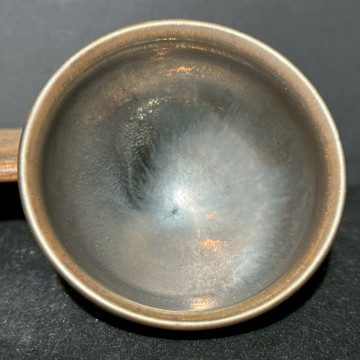 葉福生｜江南一葉盞｜火燎彩衣銀光束口盞 YFS035