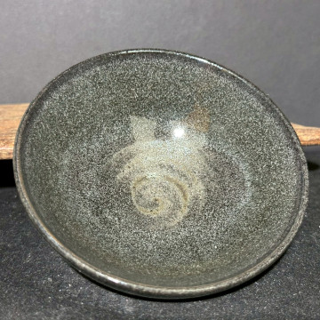 葉福生｜江南一葉盞｜灰貝斂口盞 YFS036