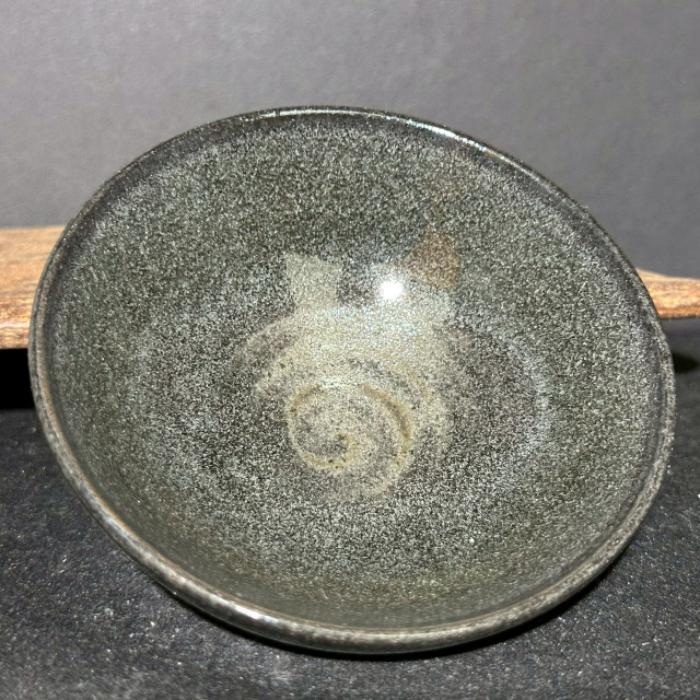 葉福生｜江南一葉盞｜灰貝斂口盞 YFS036