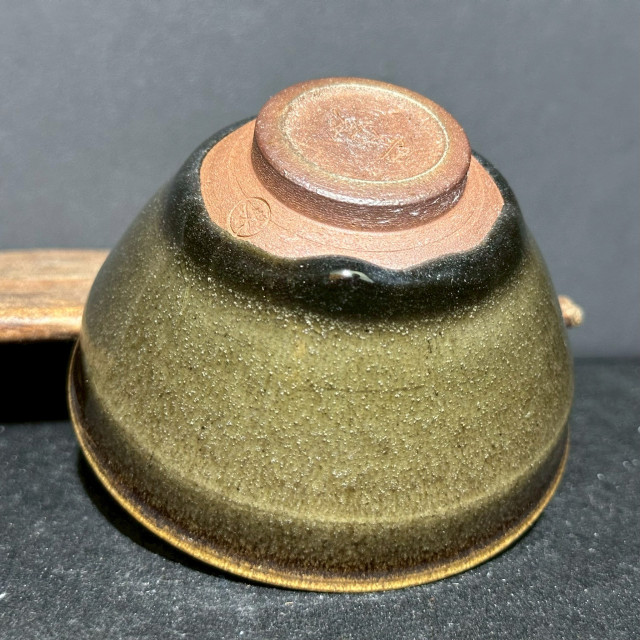 周文波｜福煜堂｜冰裂茶葉末束口盞 ZWB022