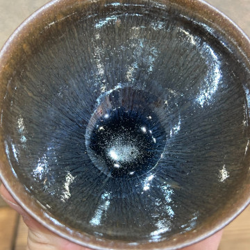 徐偉｜昔瑤龍窯｜青兔毫束口盞 SW063