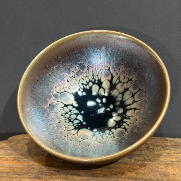 紫金油滴｜90cc 斗笠斂口盞