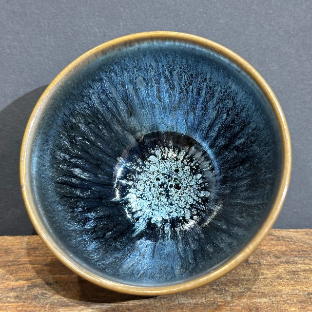 建盞百花｜60cc 小束口盞 手拉胚