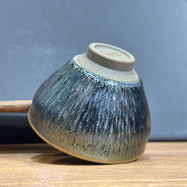 建盞百花｜60cc 小束口盞 手拉胚