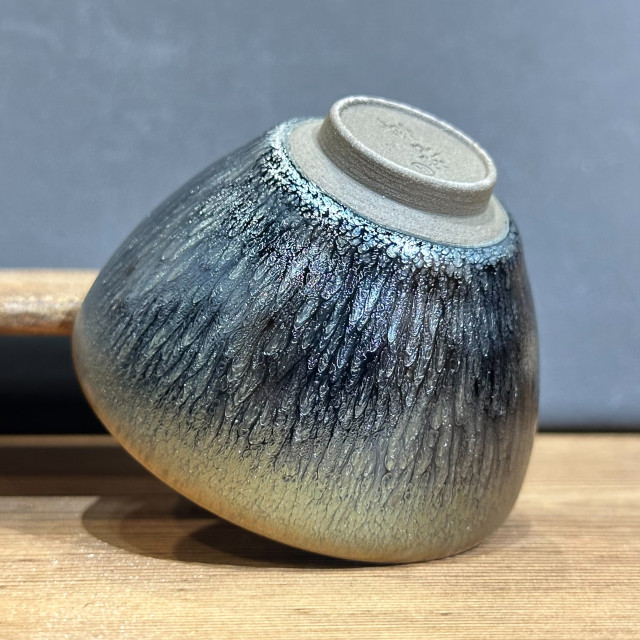 建盞百花｜60cc 小斂口盞 手拉胚