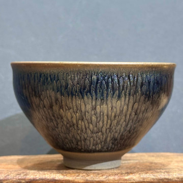 建盞百花｜110cc 束口盞 手拉胚