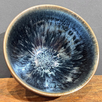 建盞百花｜110cc 束口盞 手拉胚