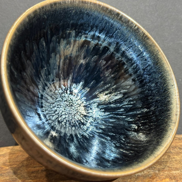 建盞百花｜110cc 束口盞 手拉胚