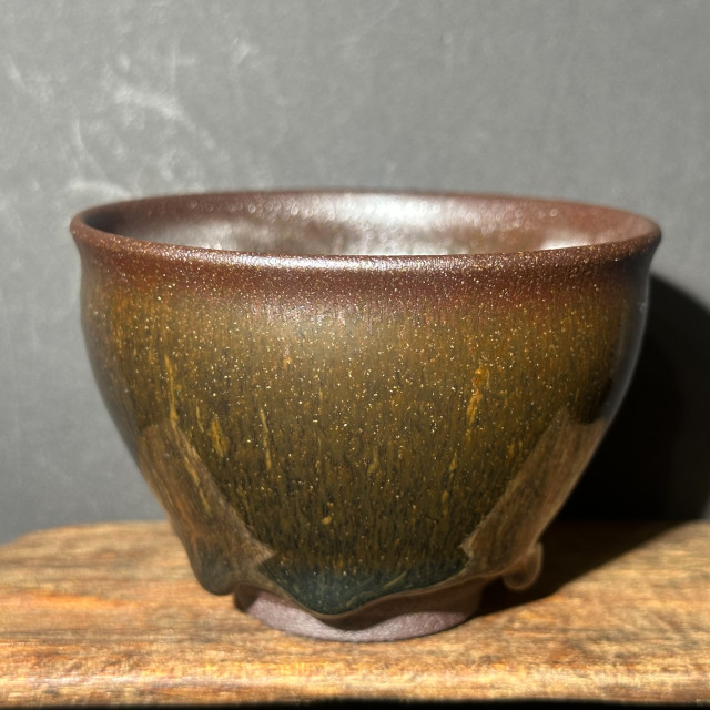 徐偉｜昔瑤龍窯｜130cc 銀兔毫束口將軍盞 SW064