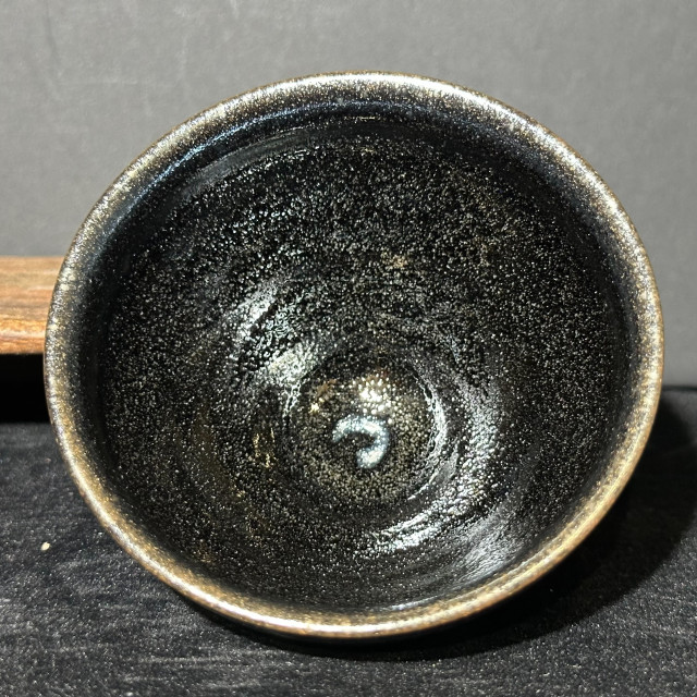 張震濤｜挹陶齋｜烏金茶末貝束口盞 ZZT011