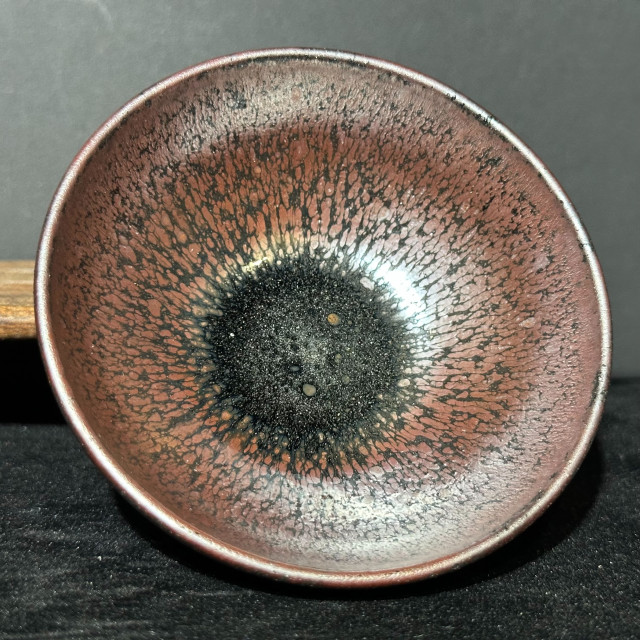 張震濤｜挹陶齋｜粉金油滴斂口盞 ZZT017