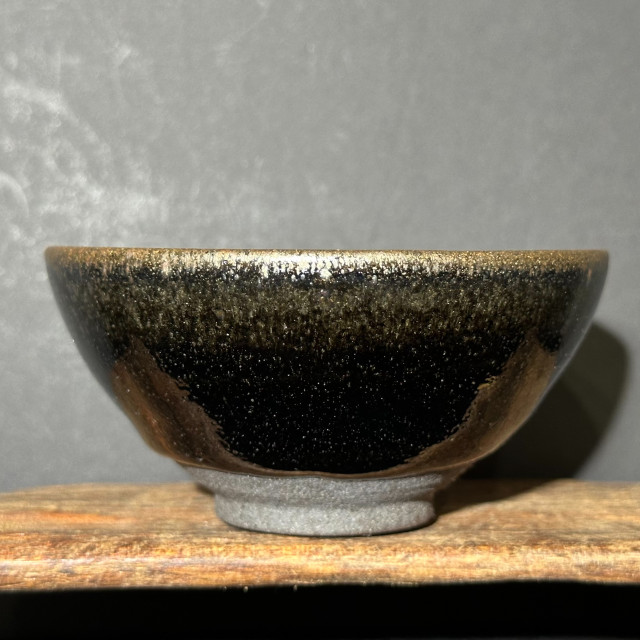 張震濤｜挹陶齋｜黑釉茶末毫斂口盞 ZZT021