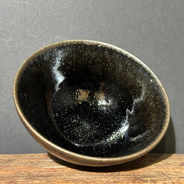 張震濤｜挹陶齋｜黑釉茶末毫斂口盞 ZZT021