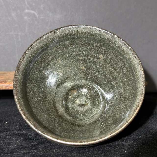 張震濤｜挹陶齋｜蝦青貝束口盞 ZZT024