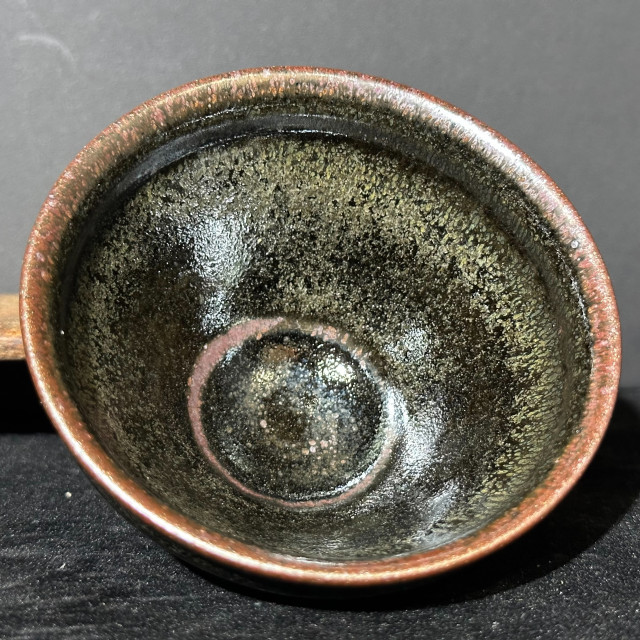 張震濤｜挹陶齋｜黑釉茶末滴束口盞 ZZT032