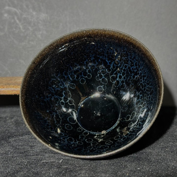 劉子龍｜高鐵超薄胎 曜變束口盞 LZL002