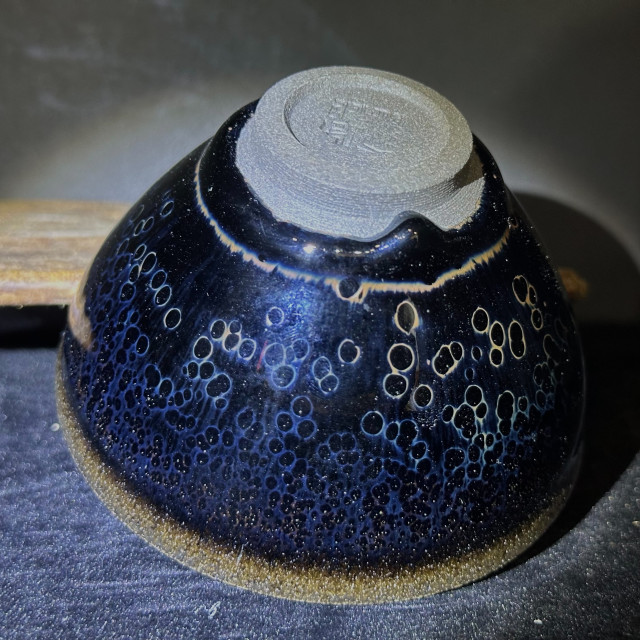 劉子龍｜高鐵超薄胎 曜變束口盞 LZL002