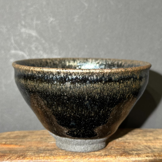 張震濤｜挹陶齋｜銀鷓鴣斑束口盞 ZZT022