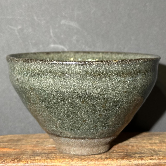 張震濤｜挹陶齋｜蝦青貝束口盞 ZZT024