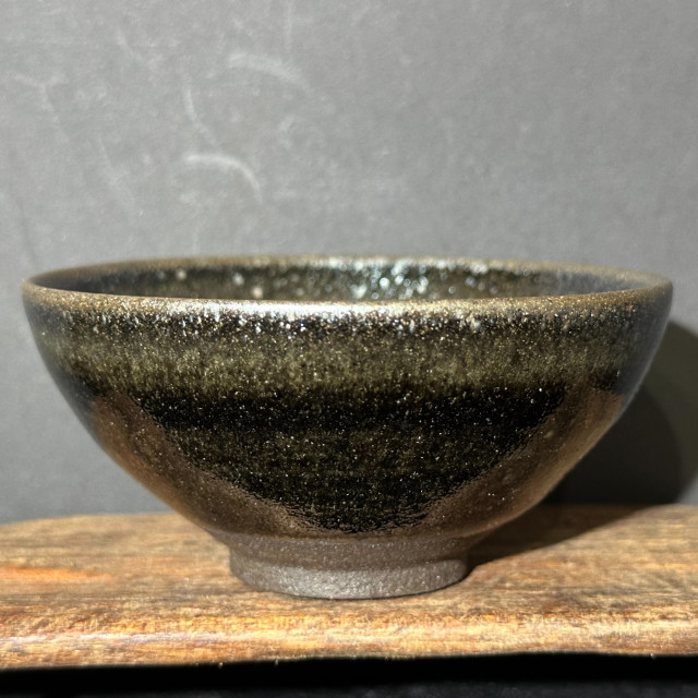 張震濤｜挹陶齋｜黑釉茶末毫斂口盞 ZZT028