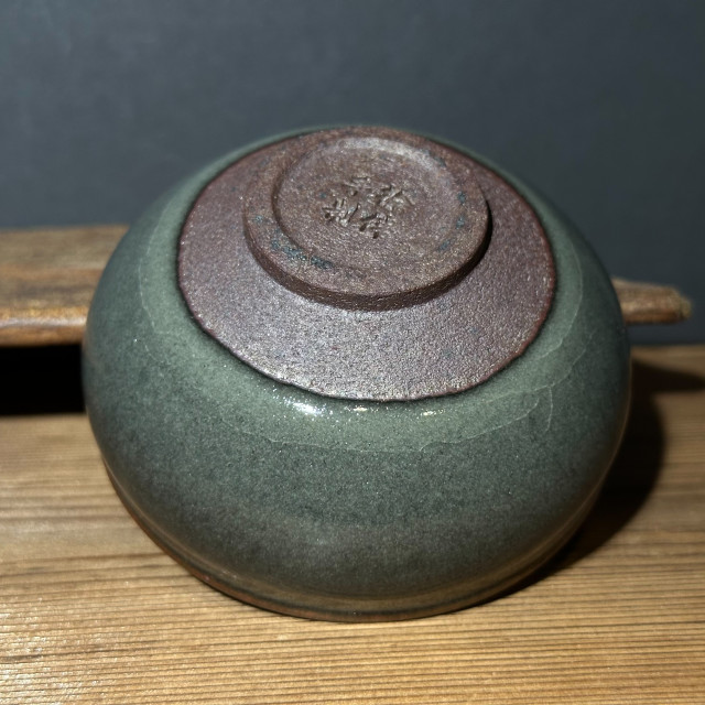 徐偉｜昔瑤龍窯｜100cc 冰裂灰貝香爐束口盞 SW071