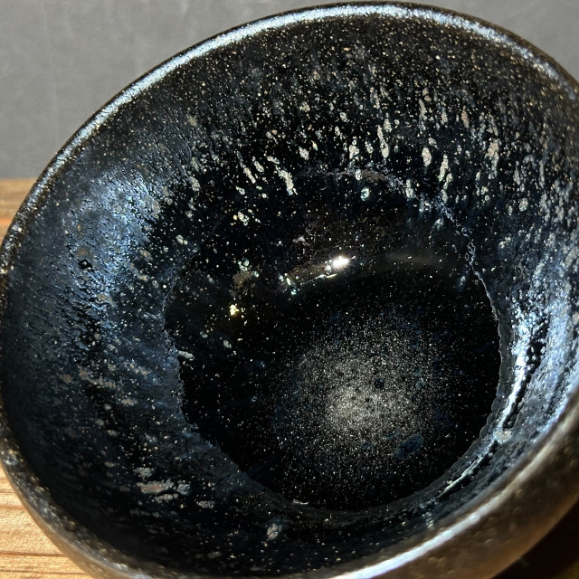 張建華｜南浦窯｜120cc 粉金油滴斂口盞 ZJH012