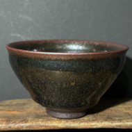徐偉｜昔瑤龍窯｜120cc 黑釉鷓鴣斑束口盞 SW076