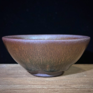 徐偉｜昔瑤龍窯｜100cc 銀青兔毫敞口盞 SW080